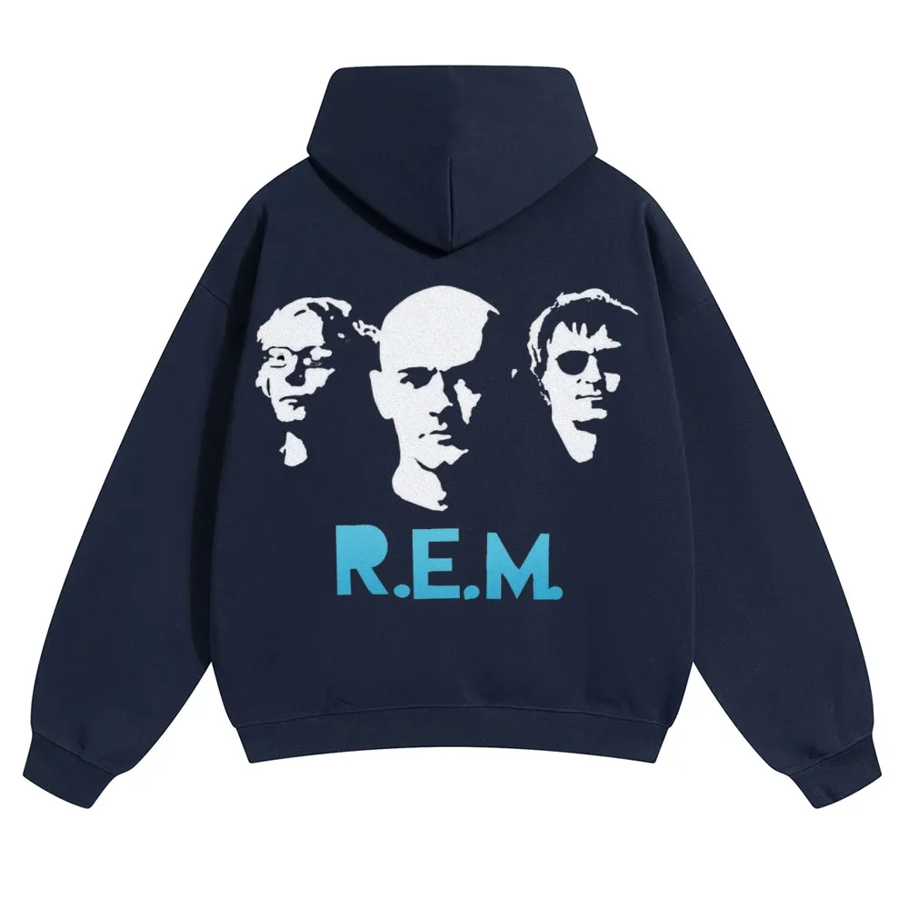 Mens Vintage R.E.M Rock Band Hoodies