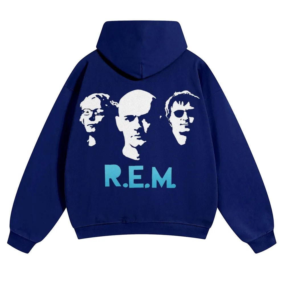 Mens Vintage R.E.M Rock Band Hoodies
