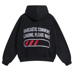Mens Vintage Sarcastic Comment Loading Please Wait Hoodies