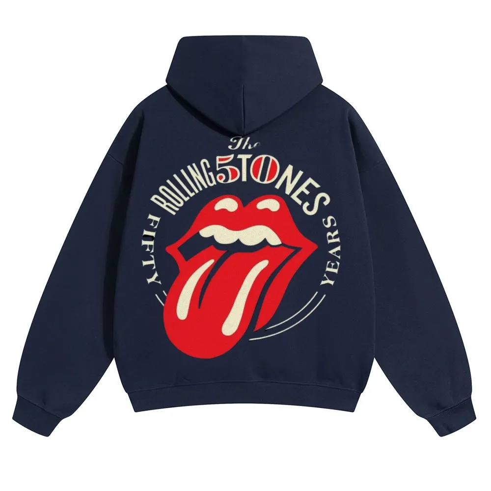 Mens Vintage The Rolling Stones Rock Band Hoodies