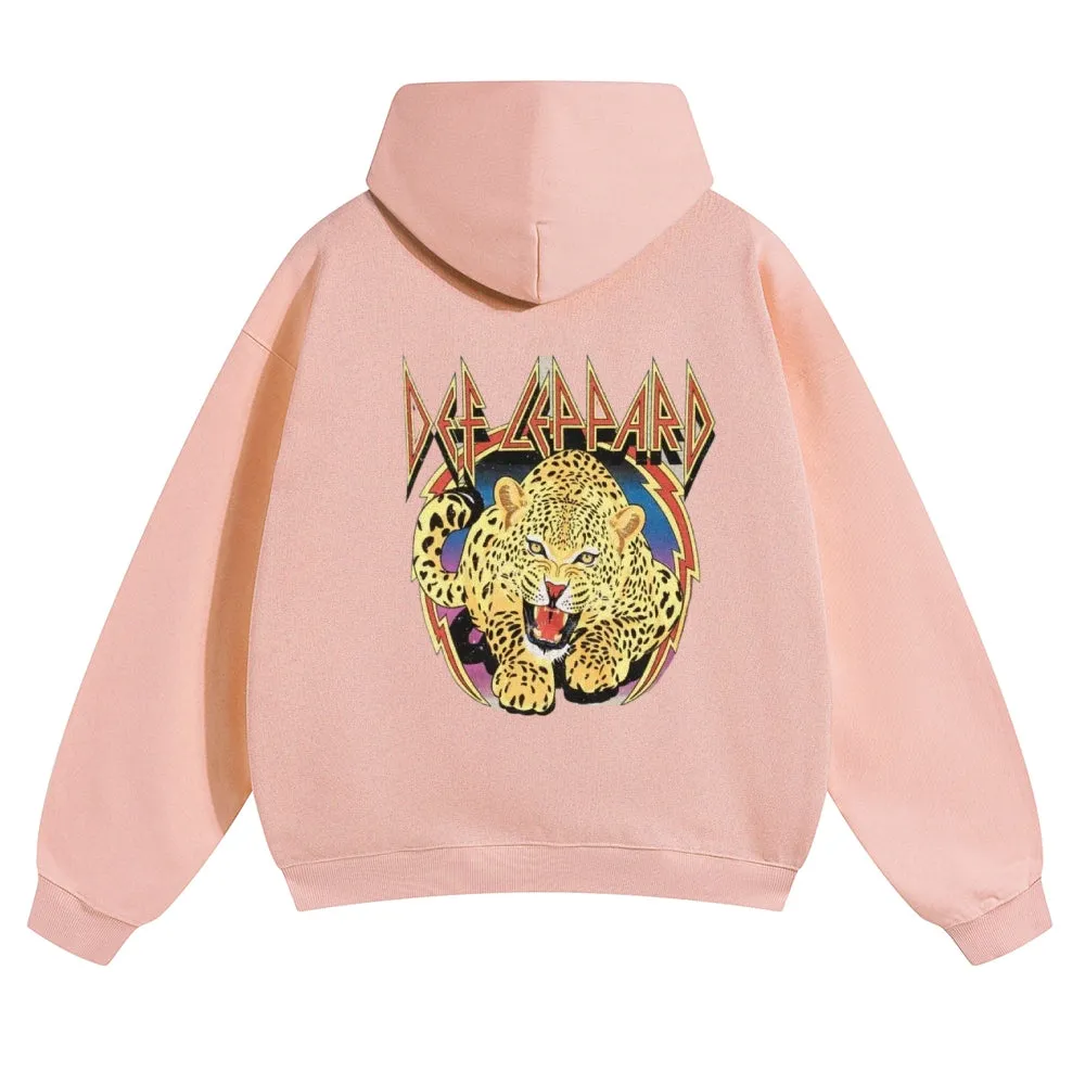 Mens Vintage Tiger Print Hoodies