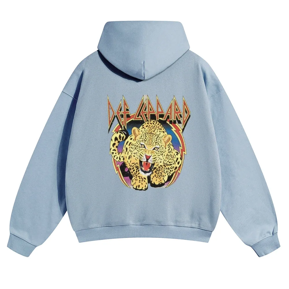 Mens Vintage Tiger Print Hoodies