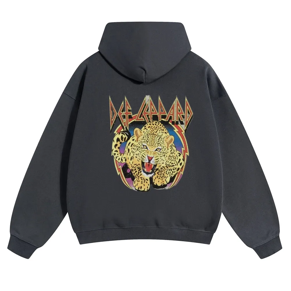 Mens Vintage Tiger Print Hoodies