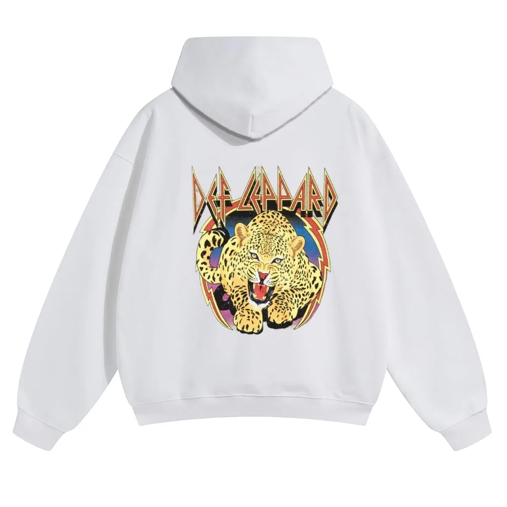 Mens Vintage Tiger Print Hoodies