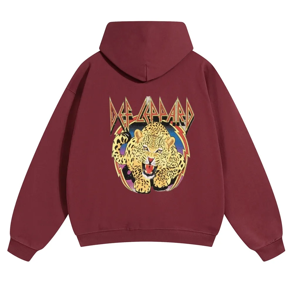 Mens Vintage Tiger Print Hoodies