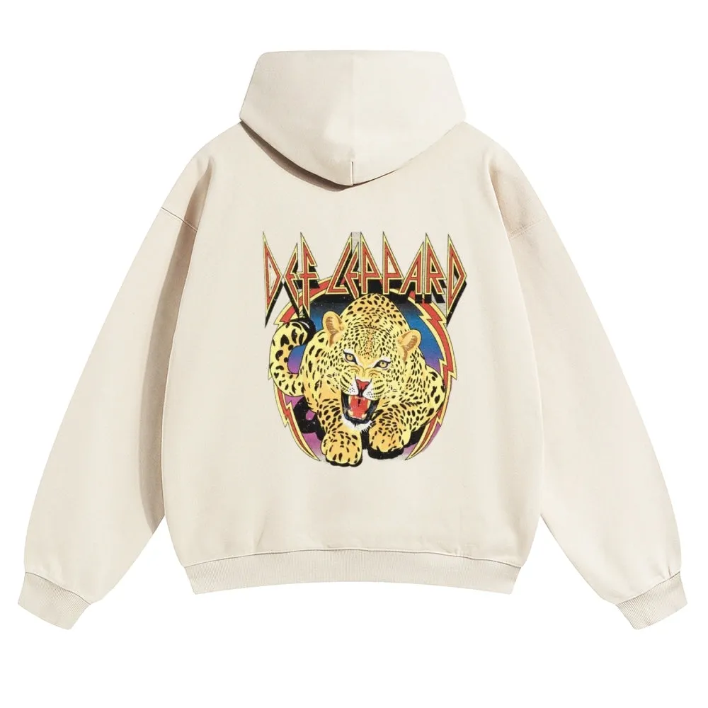 Mens Vintage Tiger Print Hoodies