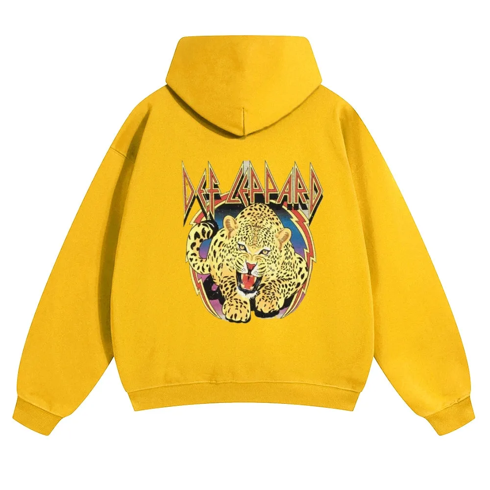 Mens Vintage Tiger Print Hoodies