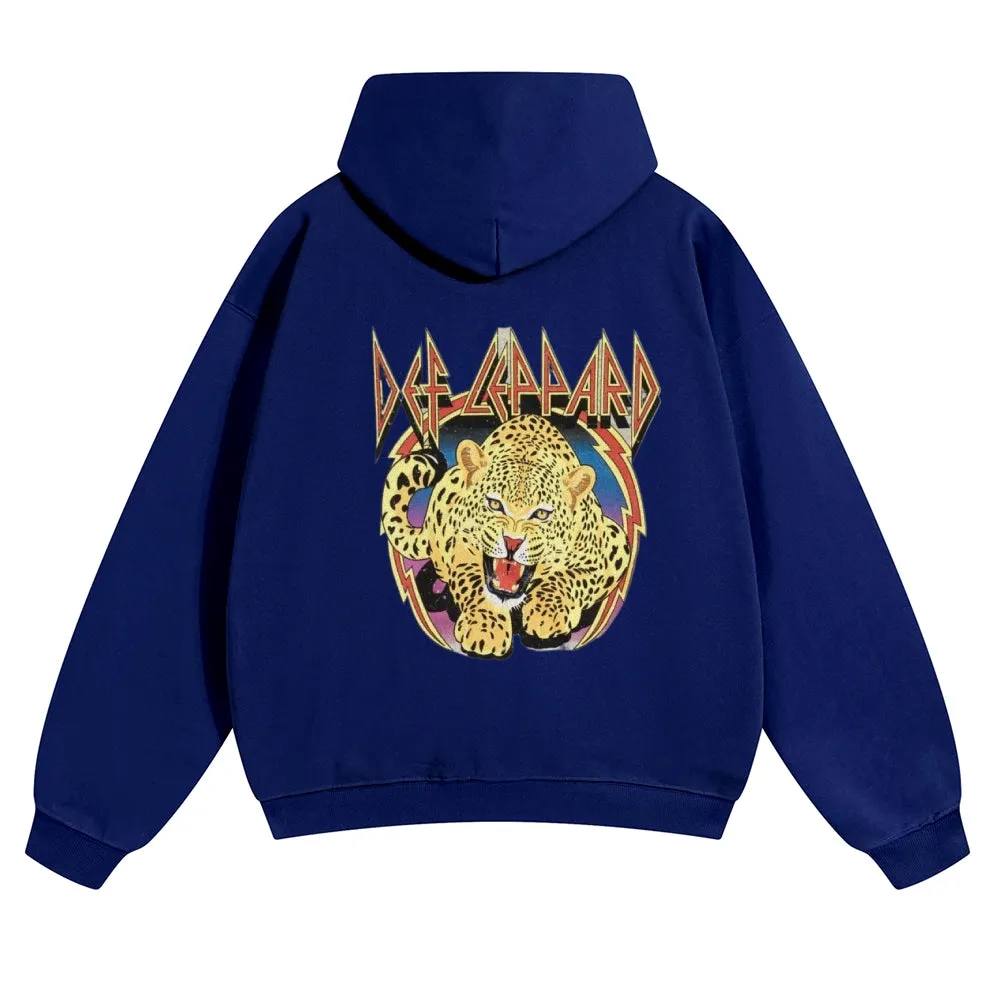 Mens Vintage Tiger Print Hoodies