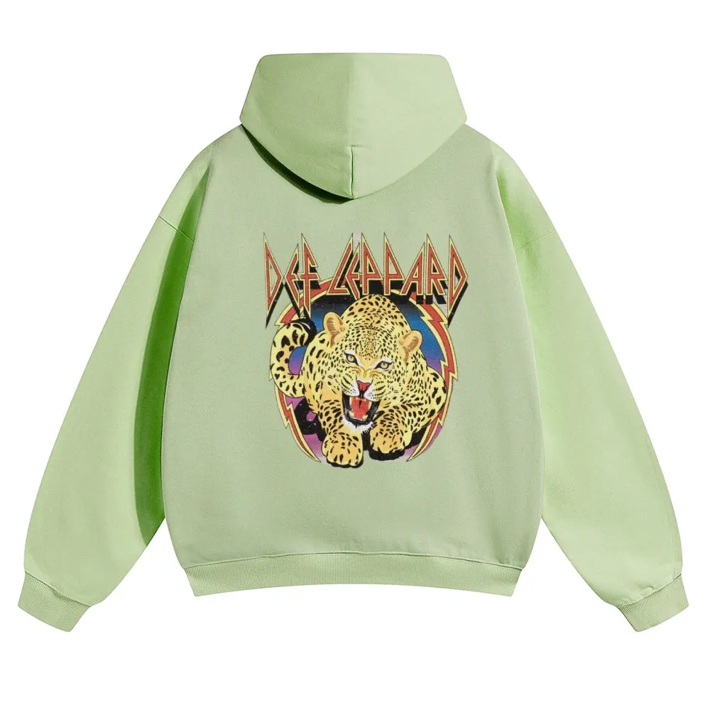 Mens Vintage Tiger Print Hoodies
