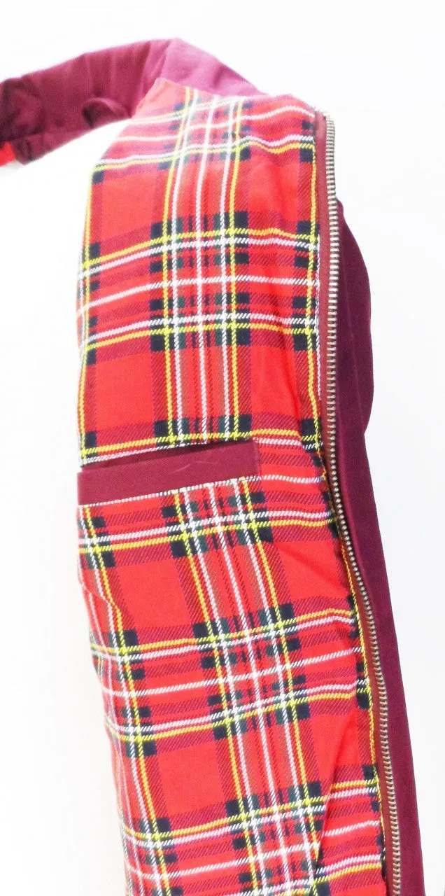 Merc Mens Burgundy Harrington Jacket