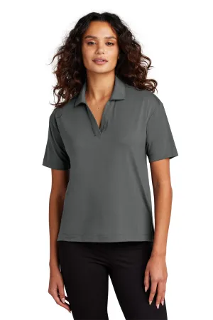 Mercer Mettle Women's Stretch Jersey Polo MM1015 Anchor Grey