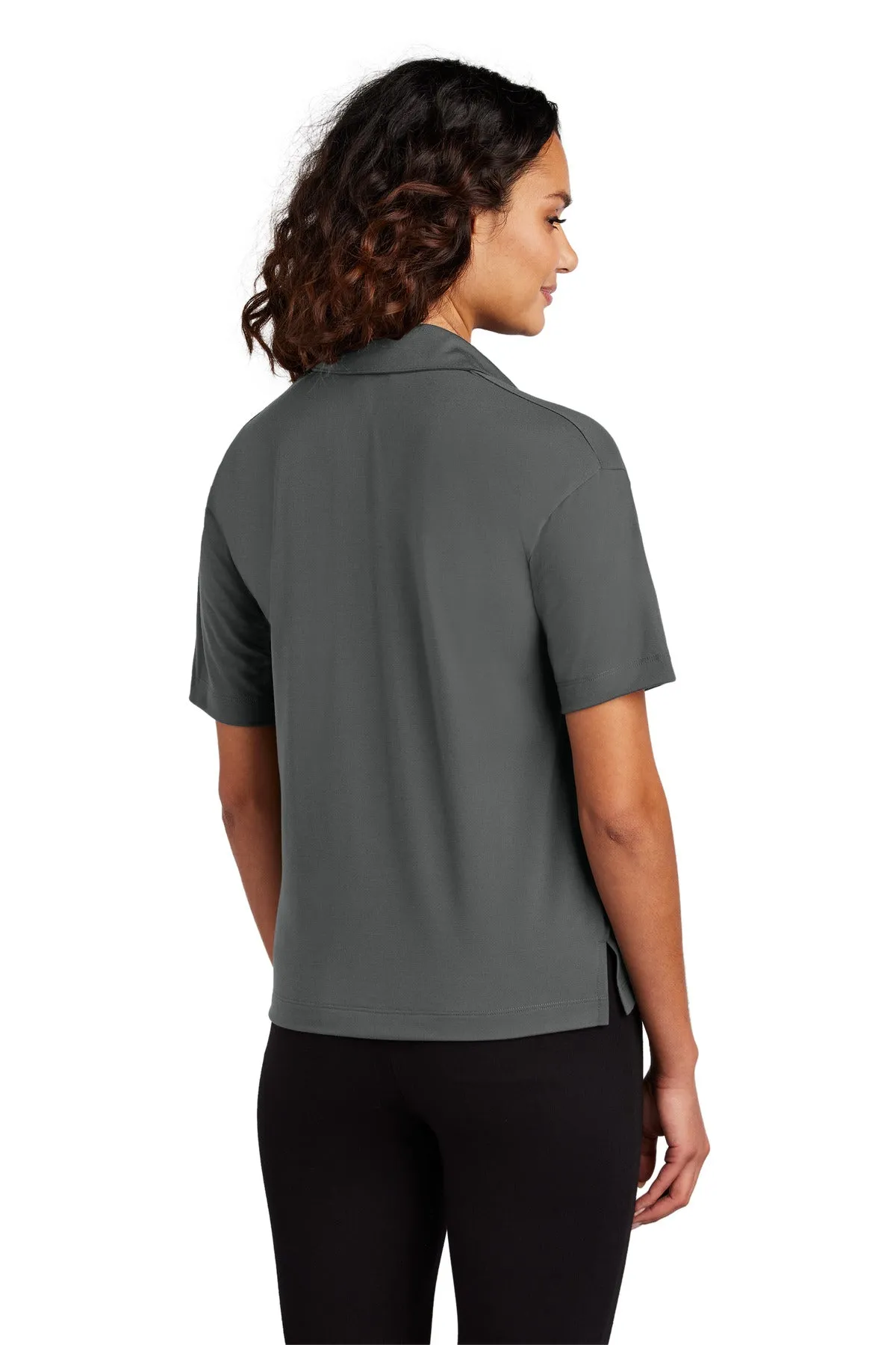 Mercer Mettle Women's Stretch Jersey Polo MM1015 Anchor Grey