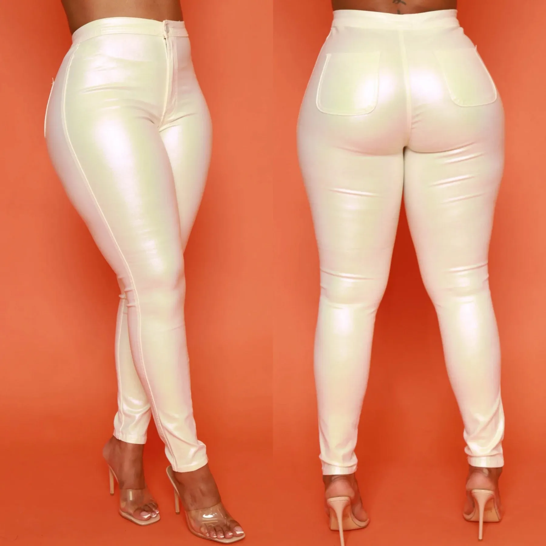 Metallic Stretch Skinny Jeans!