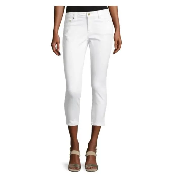 Michael Kors Izzy Mid-Rise Cropped Skinny Jeans