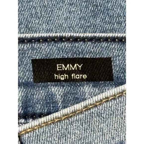 Modern American NWT Emmy High Flare Jeans Size 26 Cape Blue Stretch Retro 90s