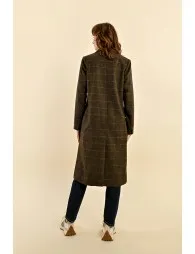 Molly Bracken Khaki Wool Blend Coat