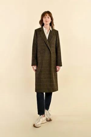 Molly Bracken Khaki Wool Blend Coat