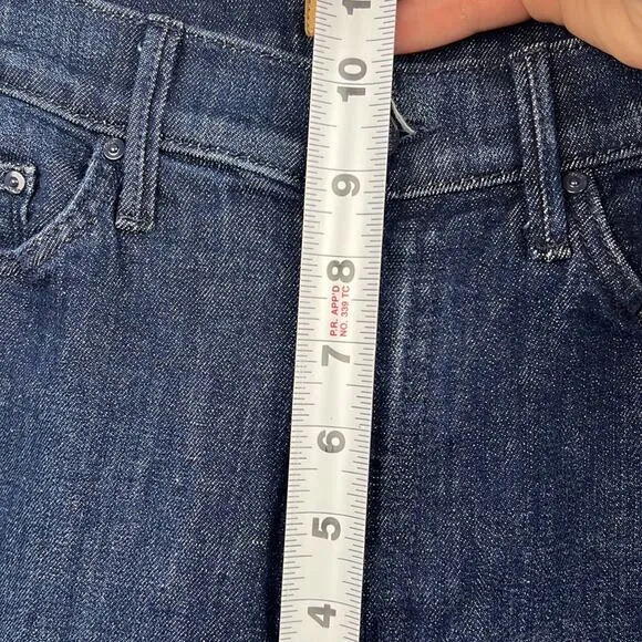 Mother “the insider crop” Swept away glitter racer size 28 cropped jeans