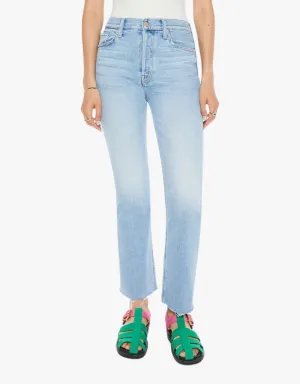 Mother The Tripper Flood Fray Jeans in Look Ma, No Hands!