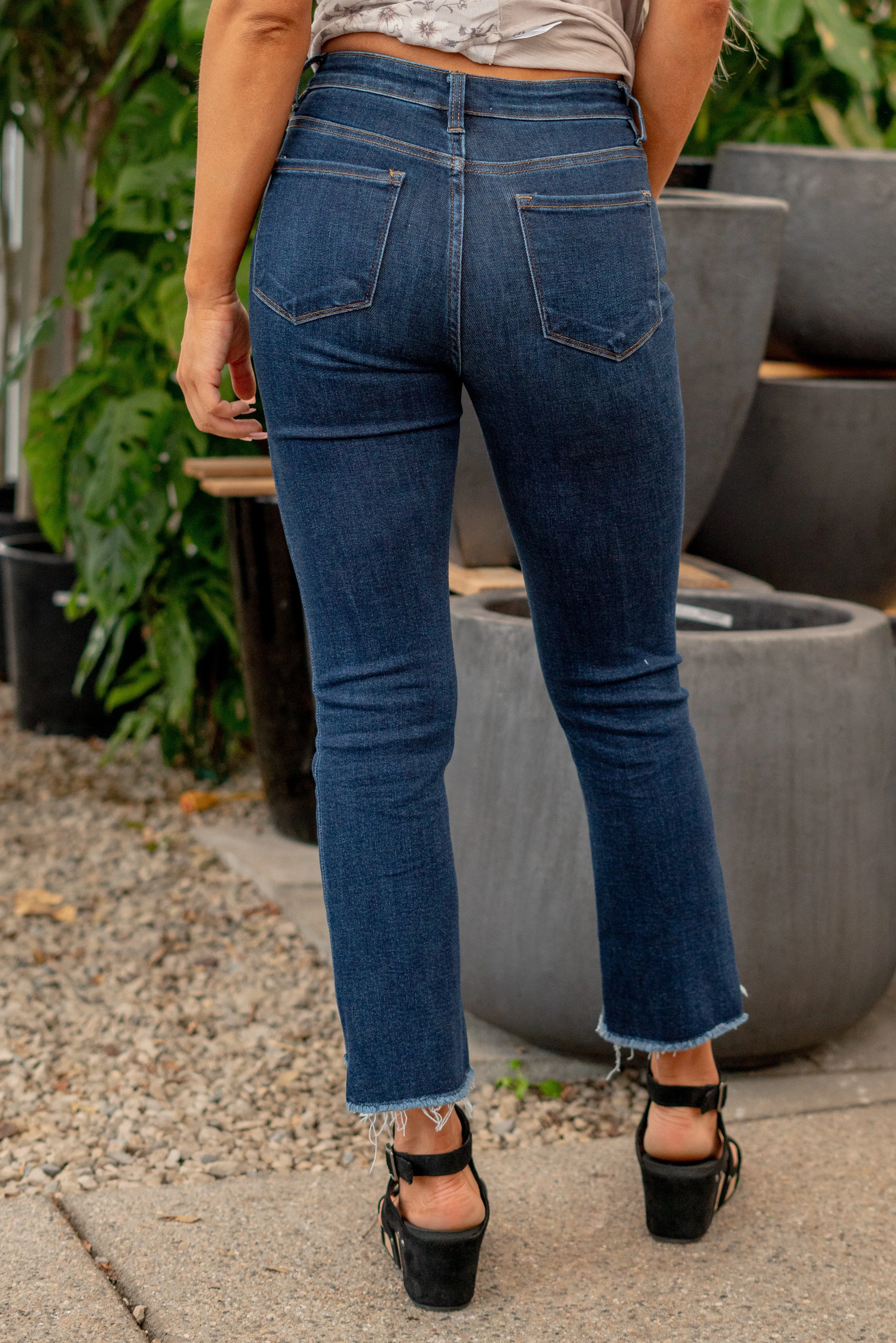 Motivated High Rise Step Hem Crop Flare Regular & Plus Sizes
