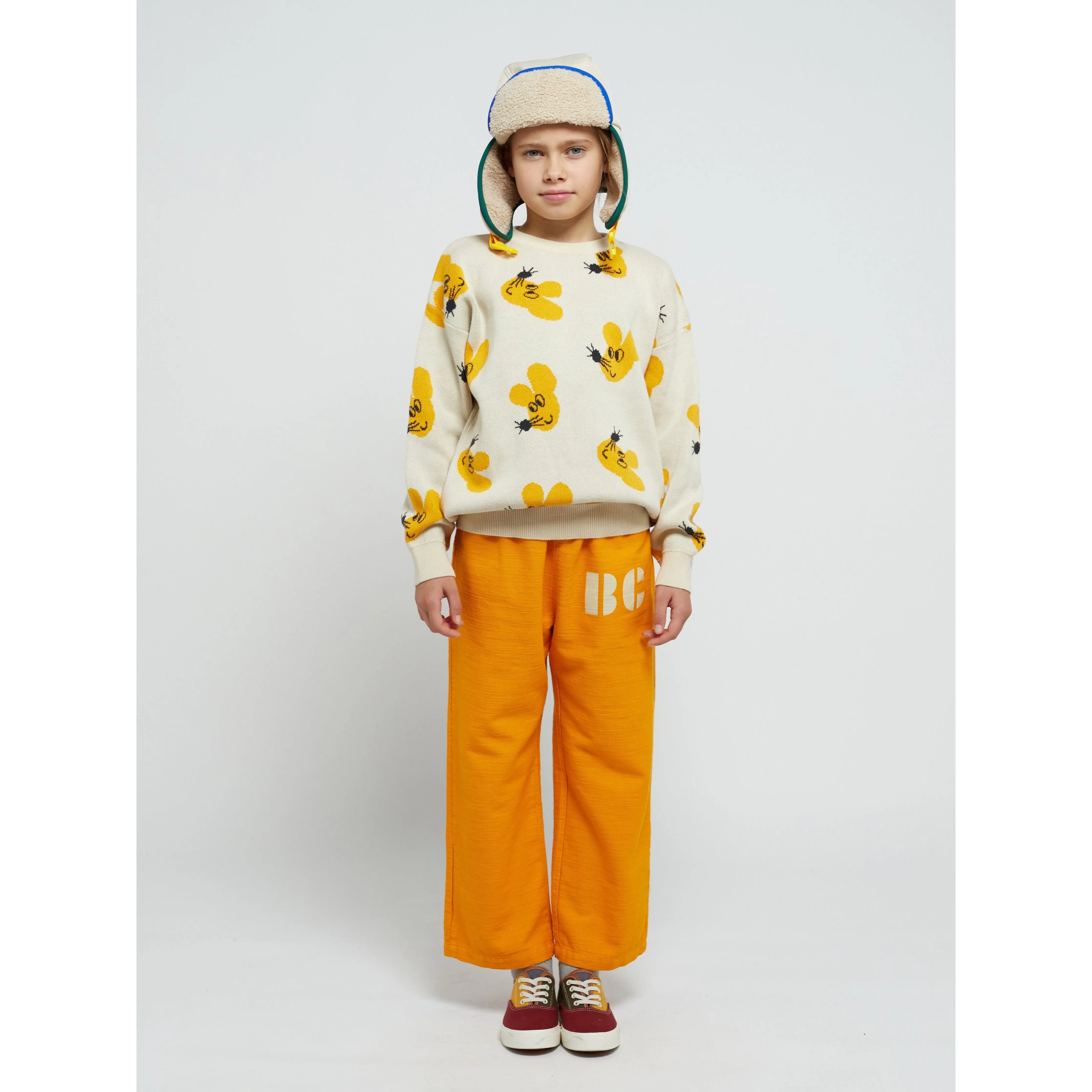 Mouse All Over Jacquard Cotton Jumper