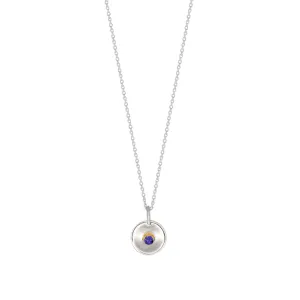 Natural Talent Birthstone Charm Necklace - September/ Iolite