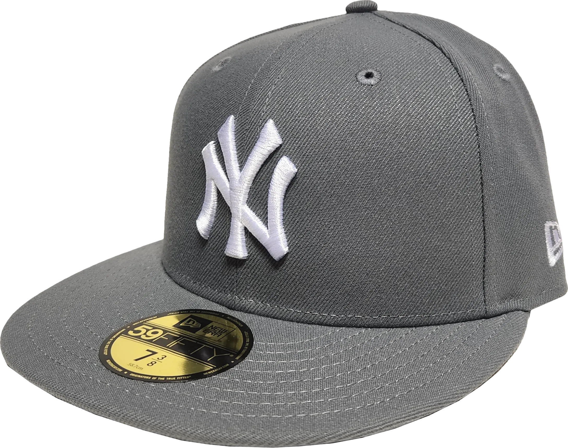 New York Yankees New Era 59Fifty Fitted Storm Gray 100th Season Side Patch