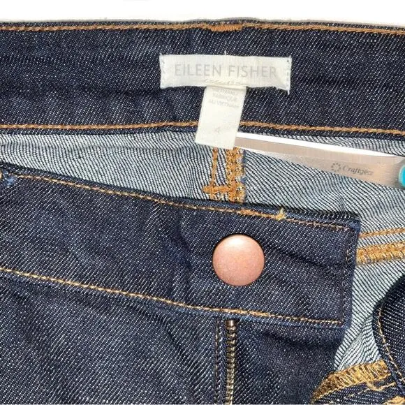 NWOT Eileen Fisher Cropped Organic Cotton Jeans 4