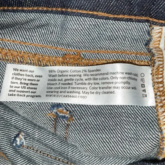NWOT Eileen Fisher Cropped Organic Cotton Jeans 4