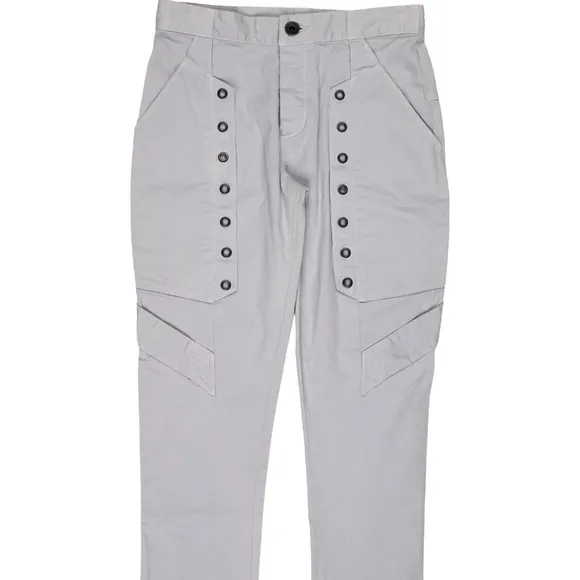 NWT $250 Theory Theyskens's Powa Cropped Pants NoveltyJ eans Light Blue