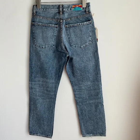 NWT DAILY BLUE/  Adriano Goldschmied JEAN HYPE IN Tempest Distressed SZ 24