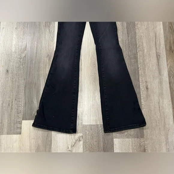 NWT Free People Jayde Flare Jeans Black Onyx Size 25