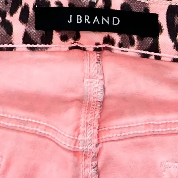 NWT J Brand Mid Rise Skinny Jeans in Coronal Jaguar Animal Print
