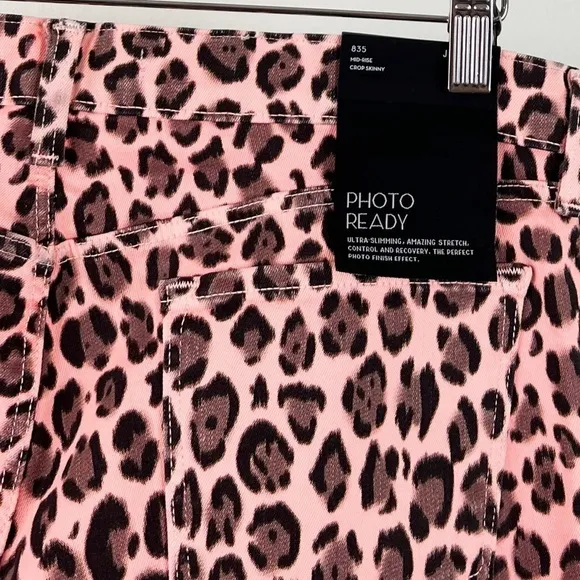 NWT J Brand Mid Rise Skinny Jeans in Coronal Jaguar Animal Print