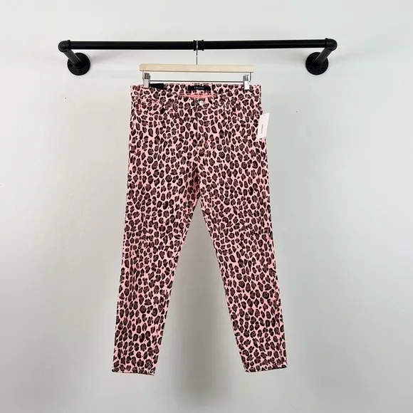 NWT J Brand Mid Rise Skinny Jeans in Coronal Jaguar Animal Print
