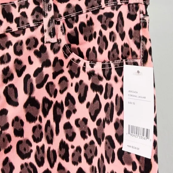 NWT J Brand Mid Rise Skinny Jeans in Coronal Jaguar Animal Print
