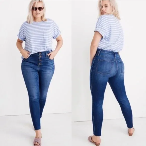 NWT, Madewell 10&quot; High-Rise Skinny Crop Curvy Jeans