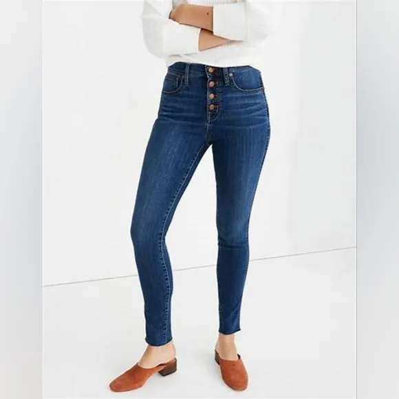 NWT, Madewell 10&quot; High-Rise Skinny Crop Curvy Jeans