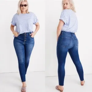 NWT, Madewell 10&quot; High-Rise Skinny Crop Curvy Jeans