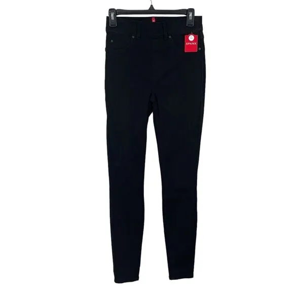 NWT SPANX 20278T Black Ankle Skinny Jeans Size XS Tall