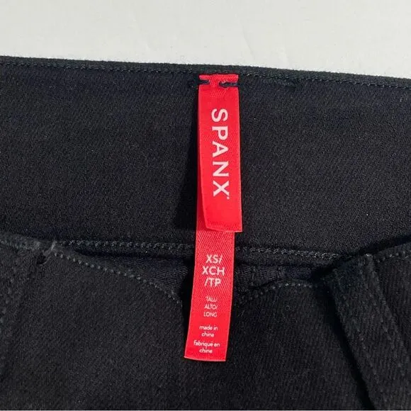 NWT SPANX 20278T Black Ankle Skinny Jeans Size XS Tall