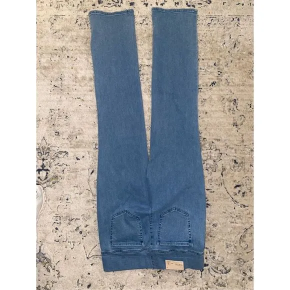 NYDJ NWT Pull-On Straight Belle Isle Blue Jeans Stretch Pants, Size 4, MSRP $119