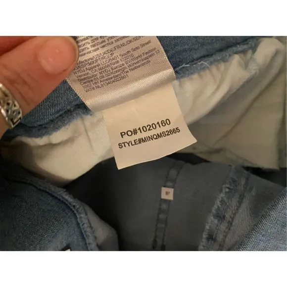 NYDJ NWT Pull-On Straight Belle Isle Blue Jeans Stretch Pants, Size 4, MSRP $119