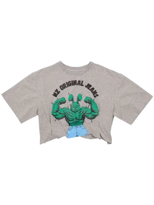 NZ Original Jeans Pleated Cropped T- Shirt