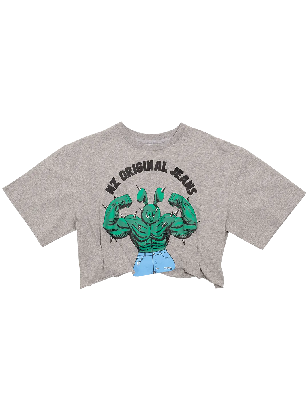 NZ Original Jeans Pleated Cropped T- Shirt