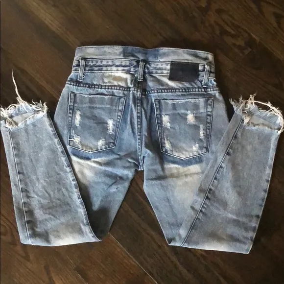 ONE TEASPOON Freebirds Step Waist Destroyed Jeans