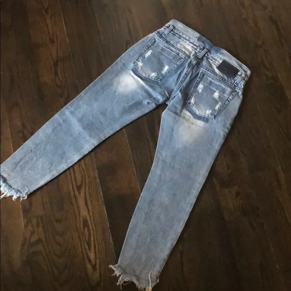 ONE TEASPOON Freebirds Step Waist Destroyed Jeans