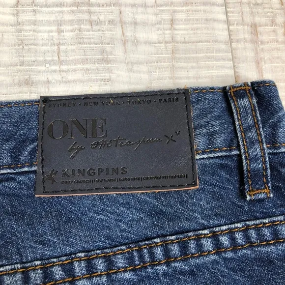 One Teaspoon Jeans Bad Seed Cropped Baggy Size 24