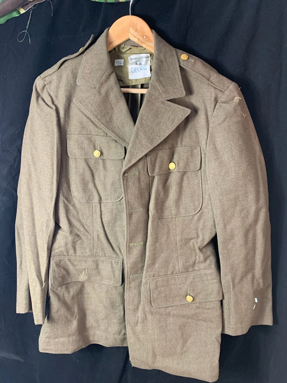 Original WW2 US Army Class A Dress Jacket 1942 - Private Ryan Prop - 39" Large