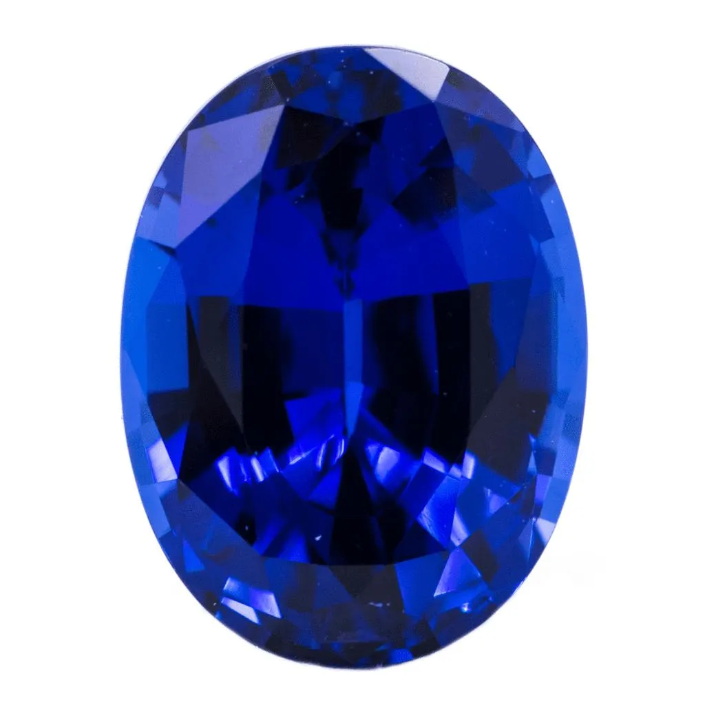 Oval Chatham Lab-Grown Blue Sapphire Gems